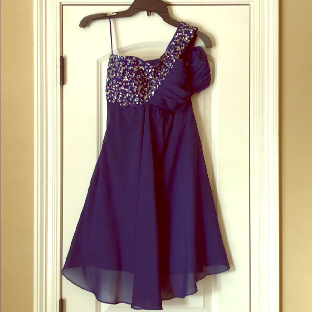 Beautiful royal blue party dress